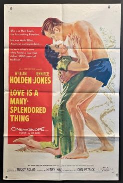 Love Is A Many Splendored Thing (1955) - Original One Sheet Movie Poster