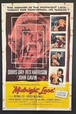 Midnight Lace (1960) - Original One Sheet Movie Poster
