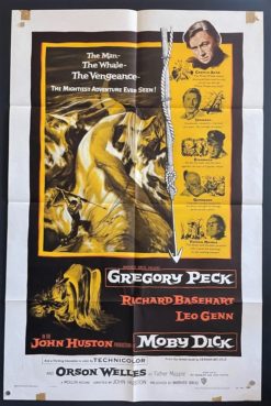 Moby Dick (1956) - Original One Sheet Movie Poster