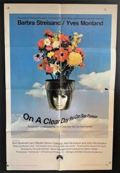 On A Clear Day (1970) - Original One Sheet Movie Poster