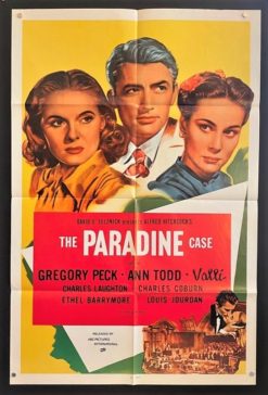 The Paradine Case (R1970's) - Original One Sheet Movie Poster