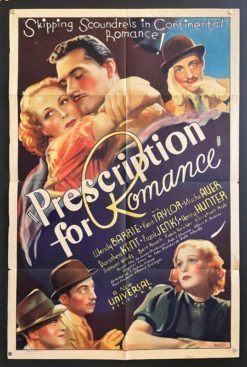 Prescription For Romance (1937) - Original One Sheet Movie Poster