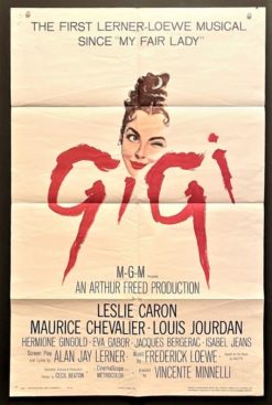 Gigi (1958) - Original One Sheet Movie Poster