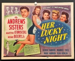 Her Lucky Night (1945) - Original Lobby Card Movie Poster