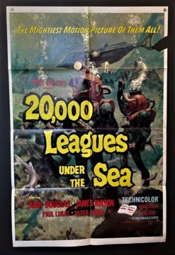 20,000 Leagues Under the Sea (R1963) - Original One Sheet Movie Poster