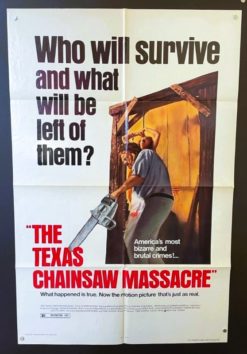 Texas Chainsaw Massacre (R1980) - Original One Sheet Movie Poster
