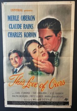 This Love of Ours (1945) - Original One Sheet Movie Poster
