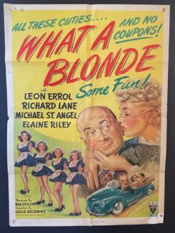What A Blonde (1945) - Original One Sheet Movie Poster