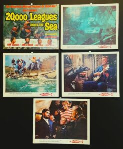 20,000 Leagues Under the Sea (1954) - Original Lobby Cards Movie Poster
