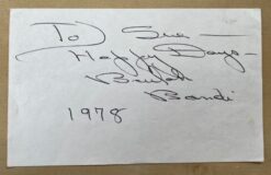 Beulah Bondi Autograph (1978)