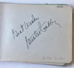 Buster Crabbe Autograph with Ann Curio