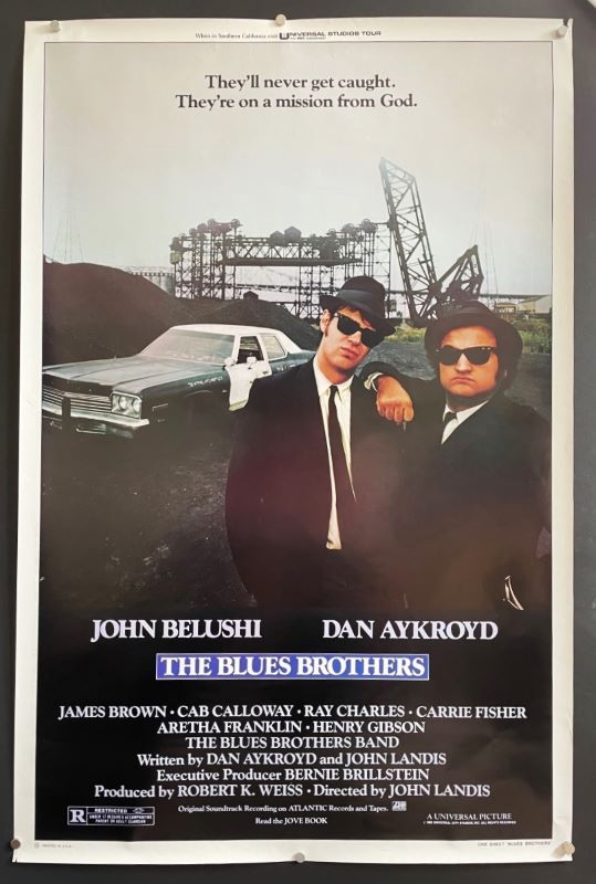 The Blues Brothers 1980 Original One Sheet Movie Poster Hollywood