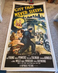 City That Never Sleeps (1953) - Original Three Sheet Movie Poster