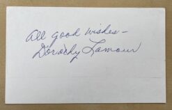 Dorothy Lamour Autograph (1970's)