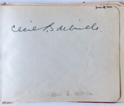 Cecil B. DeMille Autograph with Bob Garred