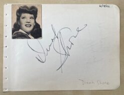 Dinah Shore Autograph with Mary McCarty