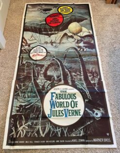 The Fabulous World of Jules Verne (1961) - Original Three Sheet Movie Poster