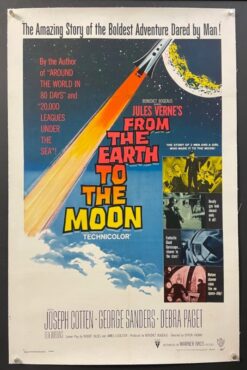 From The Earth To the Moon (1958) - Original One Sheet Movie Poster