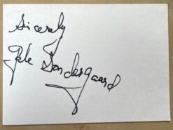 Gale Sondergaard Autograph (late 1970's)