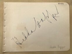 Hedda Hopper Autograph with Barry Nelson