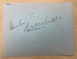 Herbert Marshall Autograph with Cobina Wright Jr.