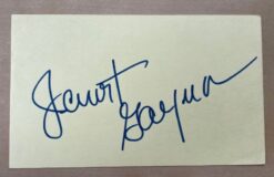 Janet Gaynor Autograph