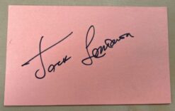 Jack Lemmon Autograph