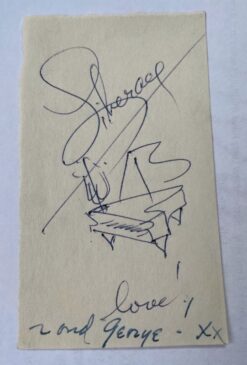 Liberace Autograph with brother George