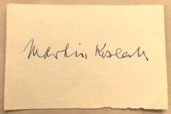 Martin Kosleck Autograph