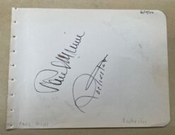 Paul Muni Autograph with Eddie "Rochester" Anderson, Leslie Brooks, Billie Raphael