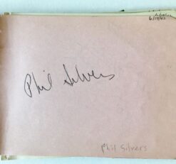 Phil Silvers Autograph with Pat Stacey