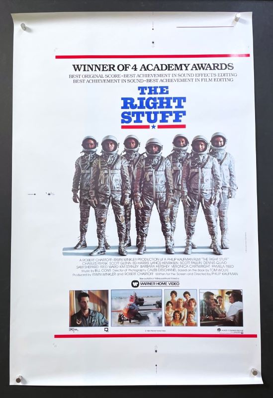 The Right Stuff (1983) – Original Video Movie Poster – Hollywood Movie ...
