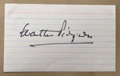 Walter Pidgeon Autograph