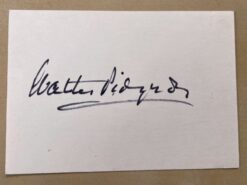 Walter Pidgeon Autograph (1970's)