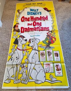 One Hundred and One (101) Dalmations (1961) - Original Three Sheet Movie Poster