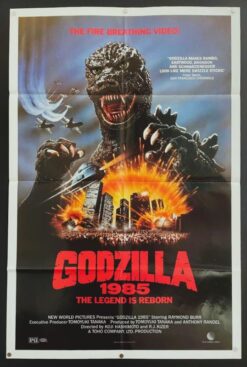 Godzilla 1985, The Legend Is Reborn (1985) - Original Video Movie Poster