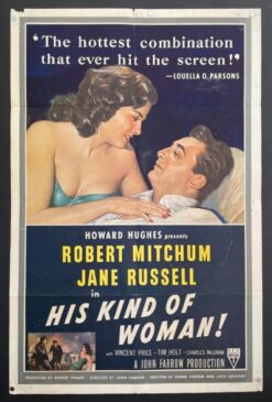 His Kind Of Woman (1951) - Original One Sheet Movie Poster