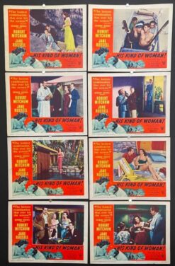 His Kind Of Woman (1951) - Original Lobby Card Set Movie Poster