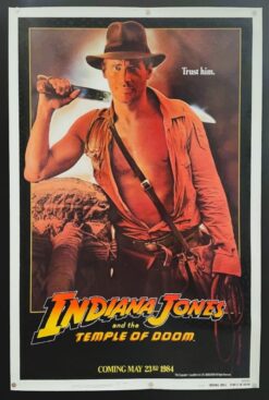 Indiana Jones and the Temple of Doom (1984) - Original Advance One Sheet Movie Poster