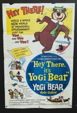 Hey There It's Yogi Bear (1964) - Original One Sheet Movie Poster