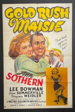 Gold Rush Maisie (1940) - Original One Sheet Movie Poster