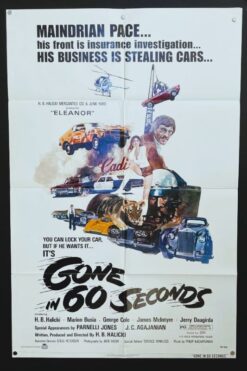 Gone In 60 Seconds (1974) - Original One Sheet Movie Poster