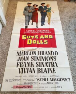Guys and Dolls (1955) - Original Three Sheet Movie Poster