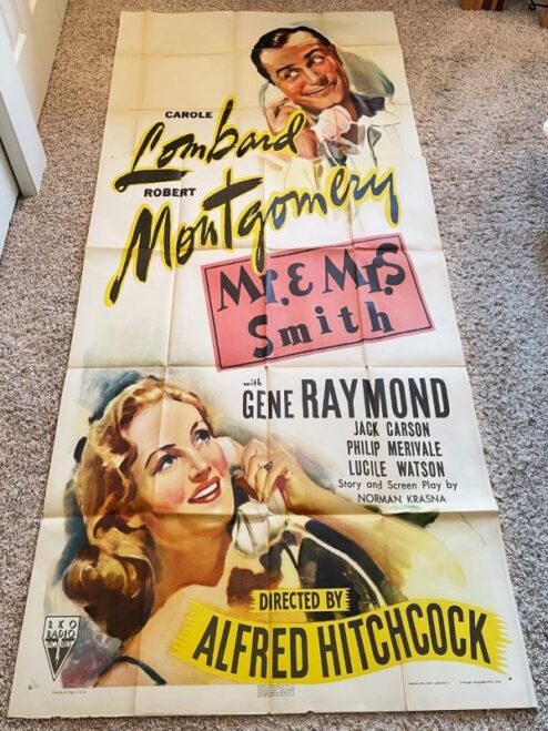 Mr. and Mrs. Smith (1941) – Original Three Sheet Movie Poster ...
