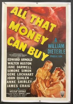 All That Money Can Buy (1941) - Original One Sheet Movie Poster