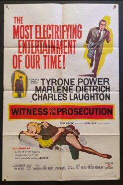 Witness For the Prosecution (1958) - Original One Sheet Movie Poster