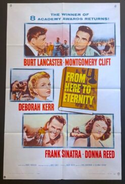 From Here To Eternity (R1958) - Original One Sheet Movie Poster