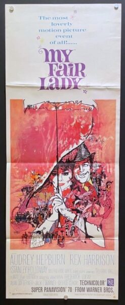 My Fair Lady (1964) - Original Insert Movie Poster