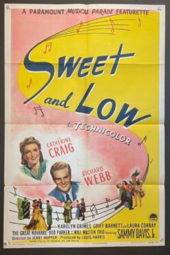 Sweet and Low (1944) - Original One Sheet Movie Poster