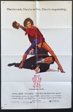 Just Tell Me What You Want (1980) - Original One Sheet Movie Poster